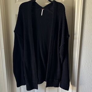 Free People Charcoal Knit Sweater
